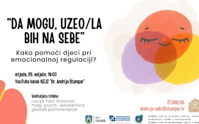 Tribina „Da mogu, uzeo/la bih na sebe” – Kako pomoći djeci pri emocionalnoj regulaciji?